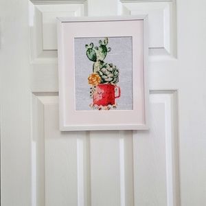 Handmade Cactus in a Cup Diamond Kit Decor